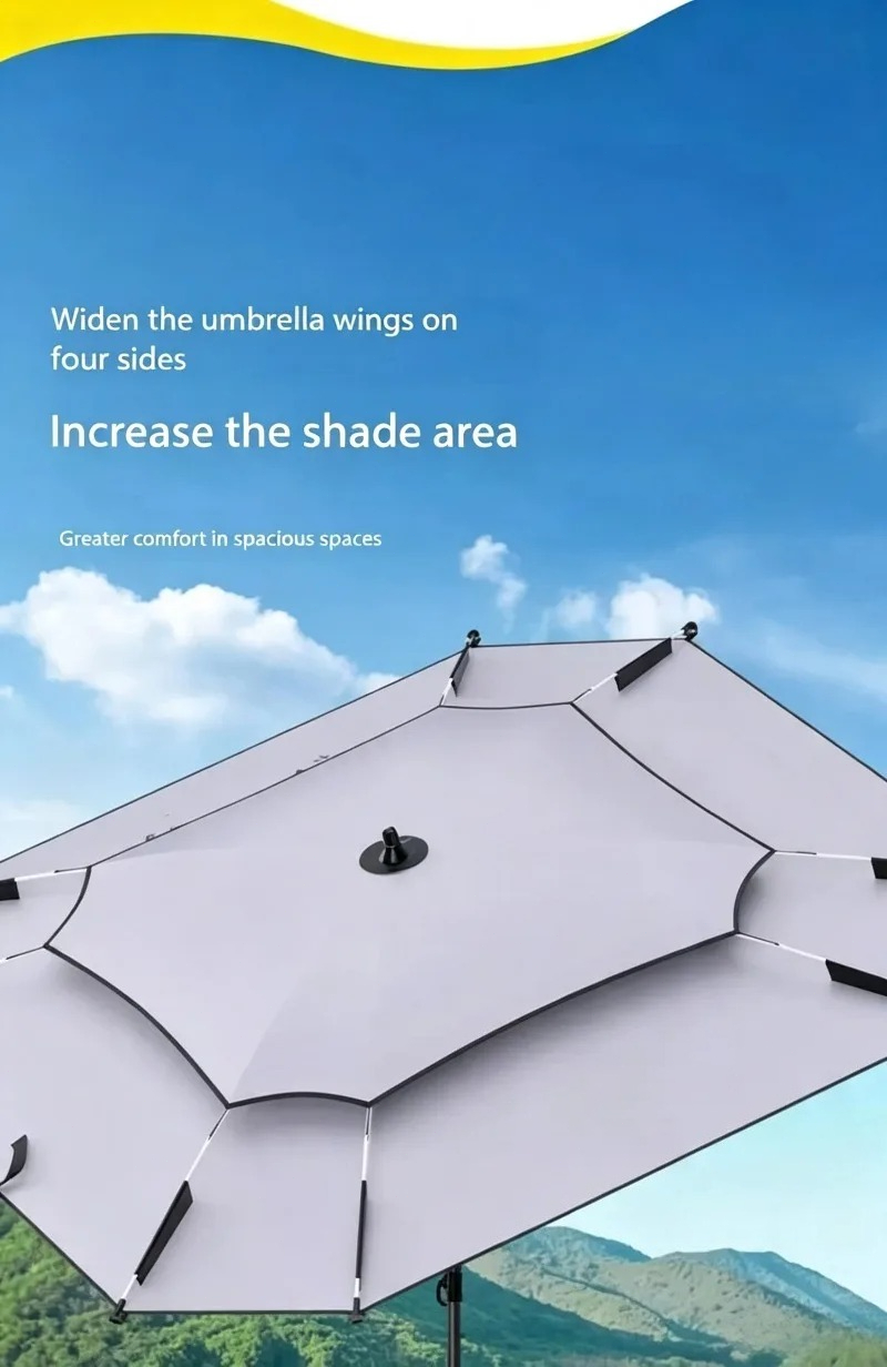 Portable Square Fishing Umbrel - Outdoor Camping Umbrella ulasan dan harga