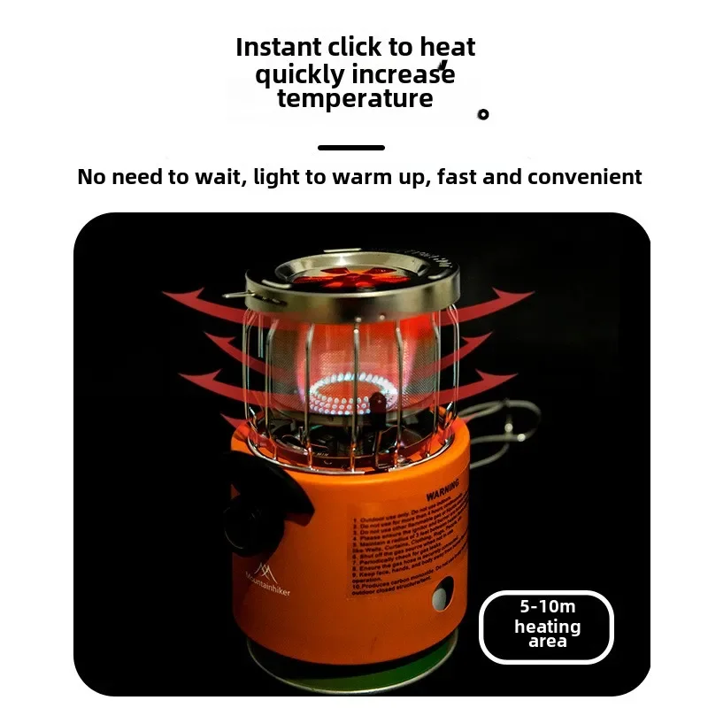 MOUNTAINHIKER Portable 2000W G - Outdoor Camping Gas Heater ulasan dan harga