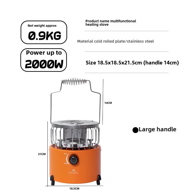 MOUNTAINHIKER Portable 2000W G - Outdoor Camping Gas Heater ulasan dan harga