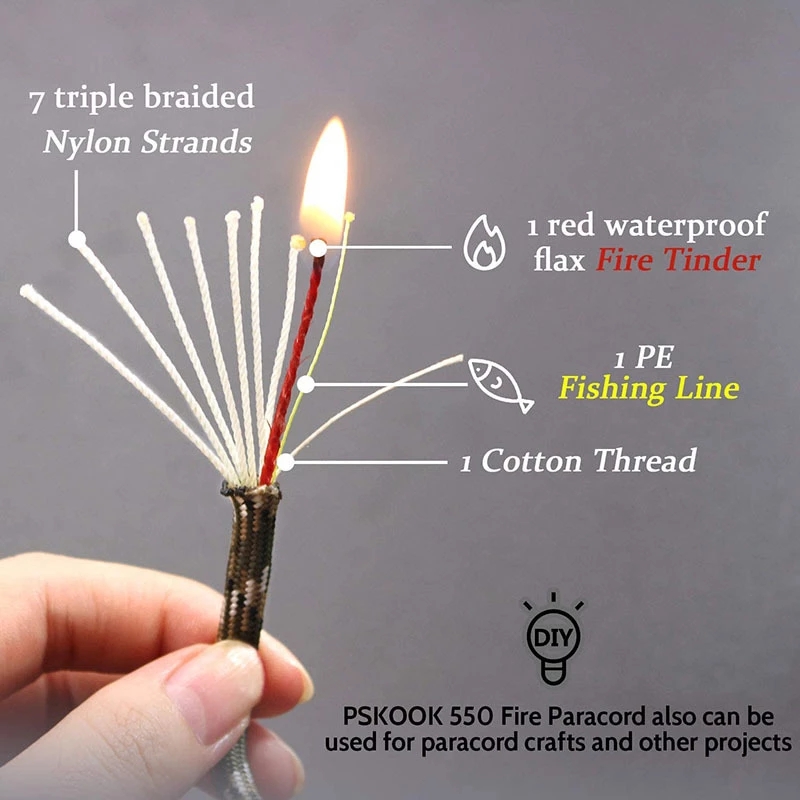 10-core Paracord 550 4mm Outdo - Outdoor Camping Burner ulasan dan harga