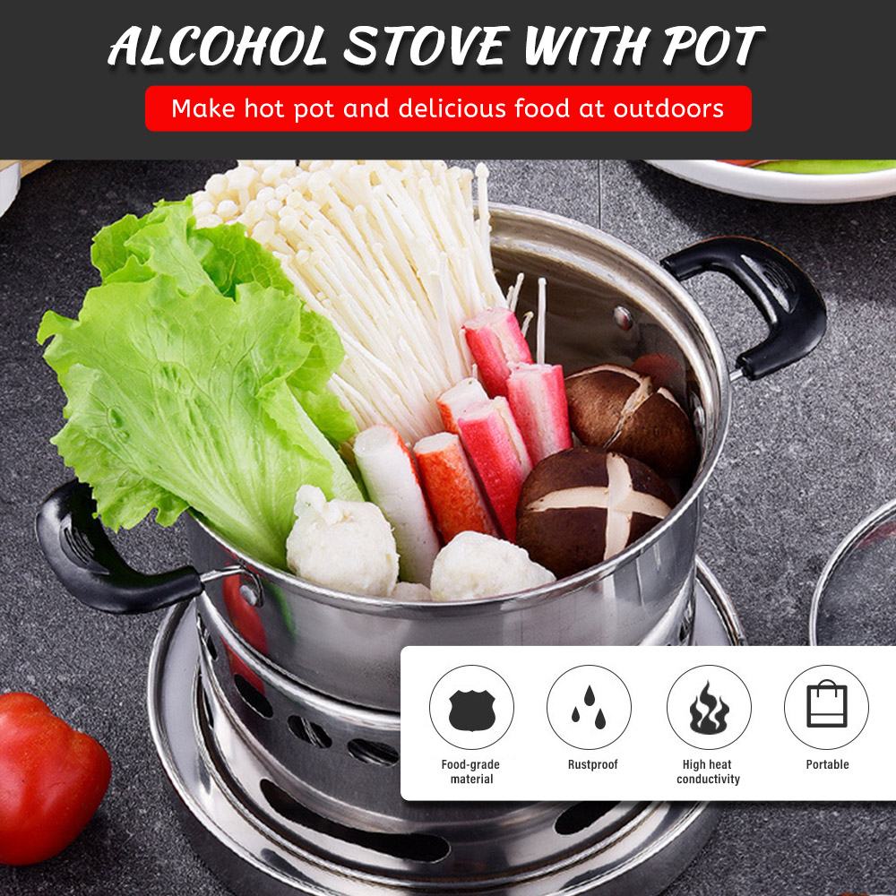 Outdoors Stainless Steel Alcoh - Outdoor Camping Burner ulasan dan harga