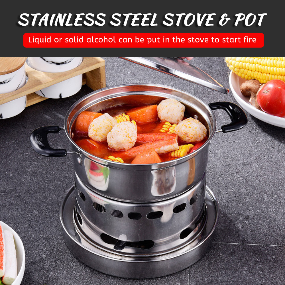 Outdoors Stainless Steel Alcoh - Outdoor Camping Burner ulasan dan harga