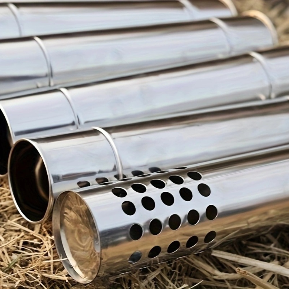 Stainless Steel Smoke Pipe Kit - Outdoor Camping Stove Wood ulasan dan harga