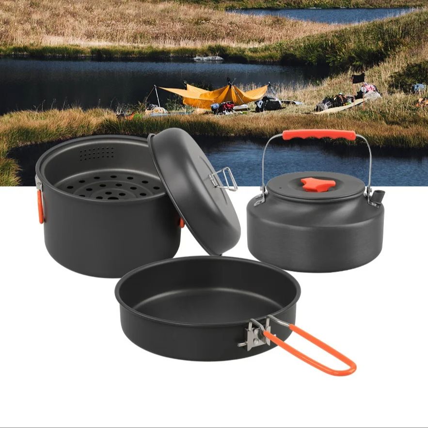 Outdoor Cookware Set Camping C - Outdoor Camping Cooking Set ulasan dan harga