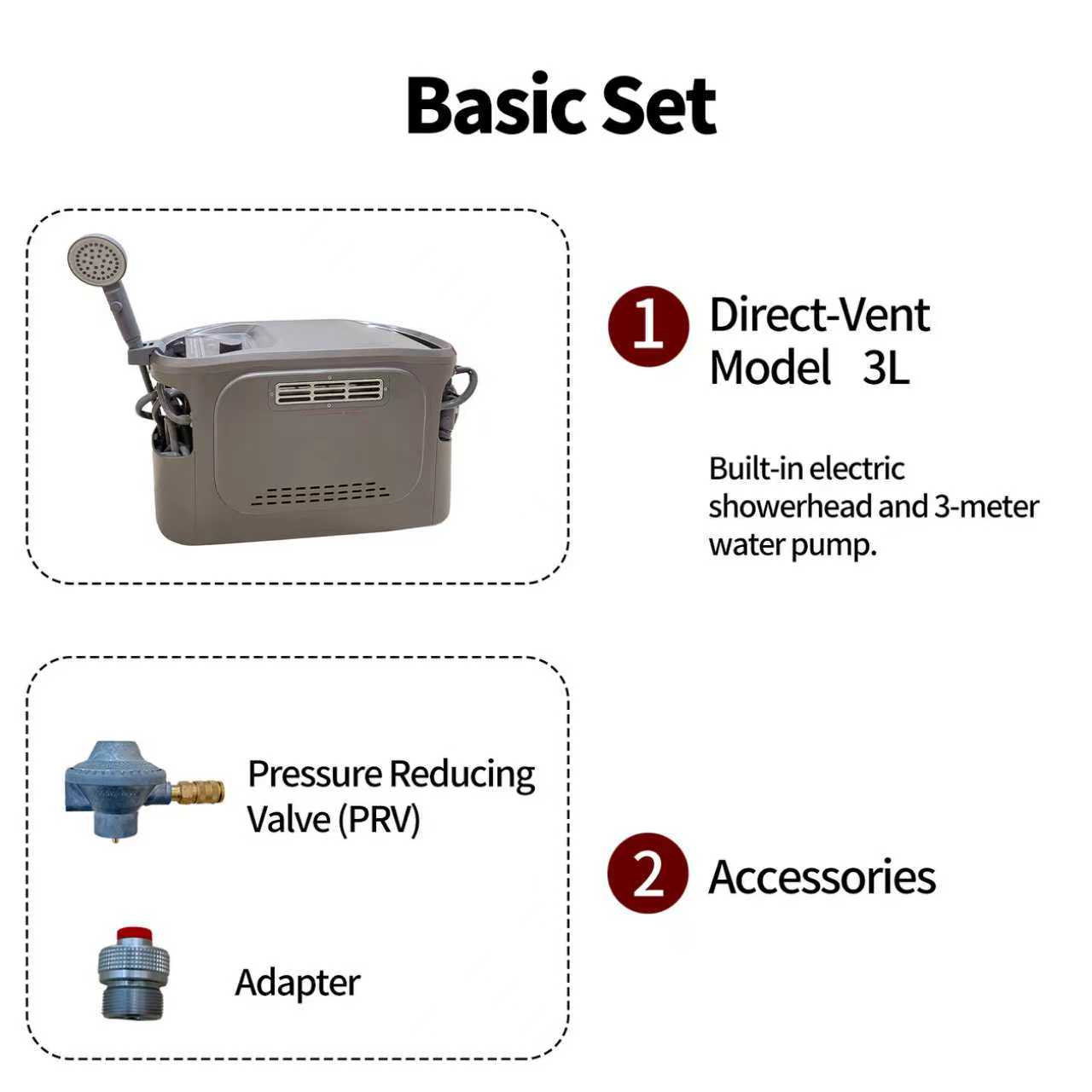 Dual Fuel Portable Propane LPG - Outdoor Camping Water Heater ulasan dan harga