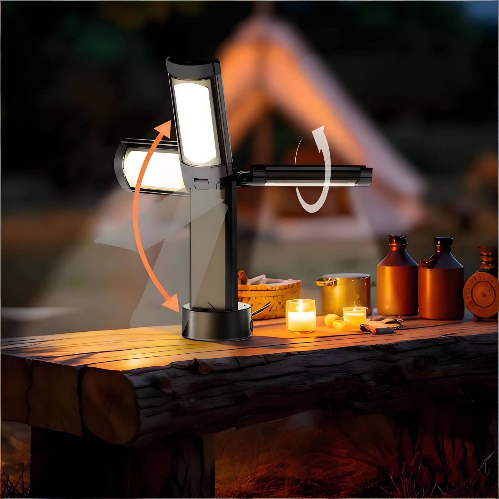 Telescopic Tent Lamp Adjustabl - Outdoor Camping Lamp ulasan dan harga
