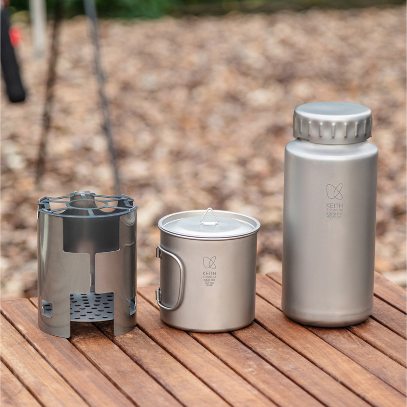 KEITH Pure Titanium Nesting Ca - Outdoor Camping Stove Wood ulasan dan harga