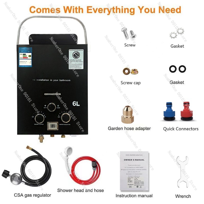Propane LPG  Gas Tankless Wate - Outdoor Camping Water Heater ulasan dan harga