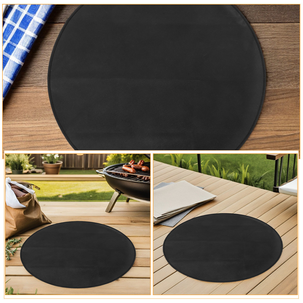 Round Fireproof Bbq Mat Heat R - Outdoor Camping Stove ulasan dan harga