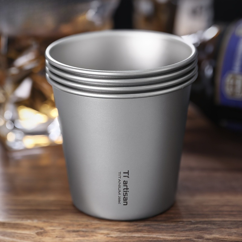 200ml Titanium Single-layer Ou - Outdoor Camping Utensils ulasan dan harga
