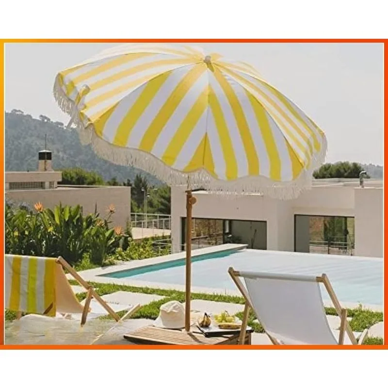 2026 2-meter Yellow Striped Um - Outdoor Camping Events 2026 ulasan dan harga