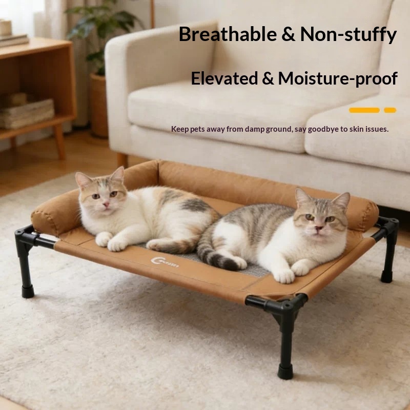 Elevated Dog Bed Cot Cooling M - Outdoor Camping Dog Bed ulasan dan harga