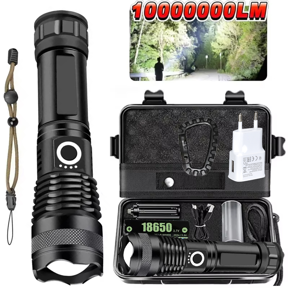 High Power LED Flashlight Rech - Outdoor Camping Lamp ulasan dan harga
