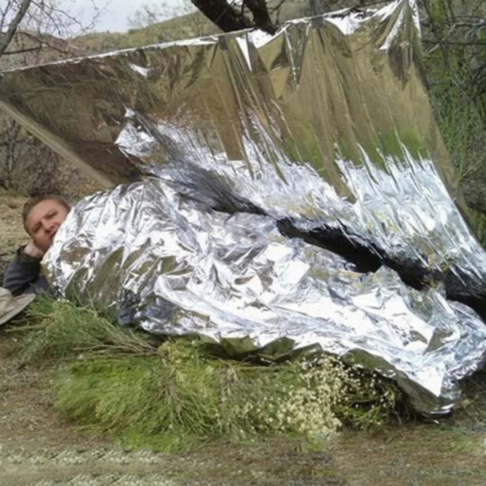 1-30PCS Emergency Blanket Outd - Outdoor Camping Mat Waterproof ulasan dan harga