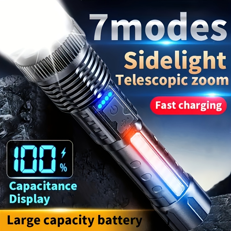Powerful LED Flashlight Batter - Outdoor Camping Lamp ulasan dan harga