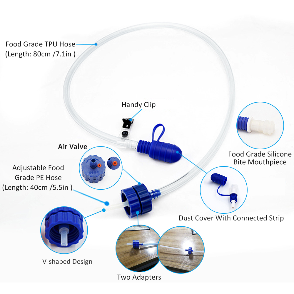 Water Bottle Drinking Tube wit - Outdoor Camping Utensils ulasan dan harga