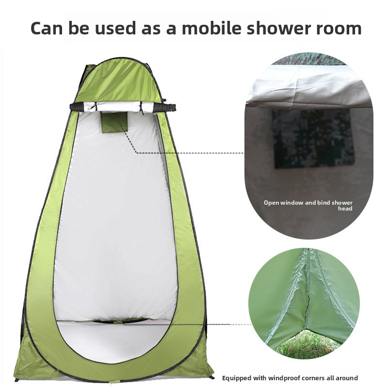 Auto Pop Up Single Layer Priva - Outdoor Camping Toilet Tent ulasan dan harga