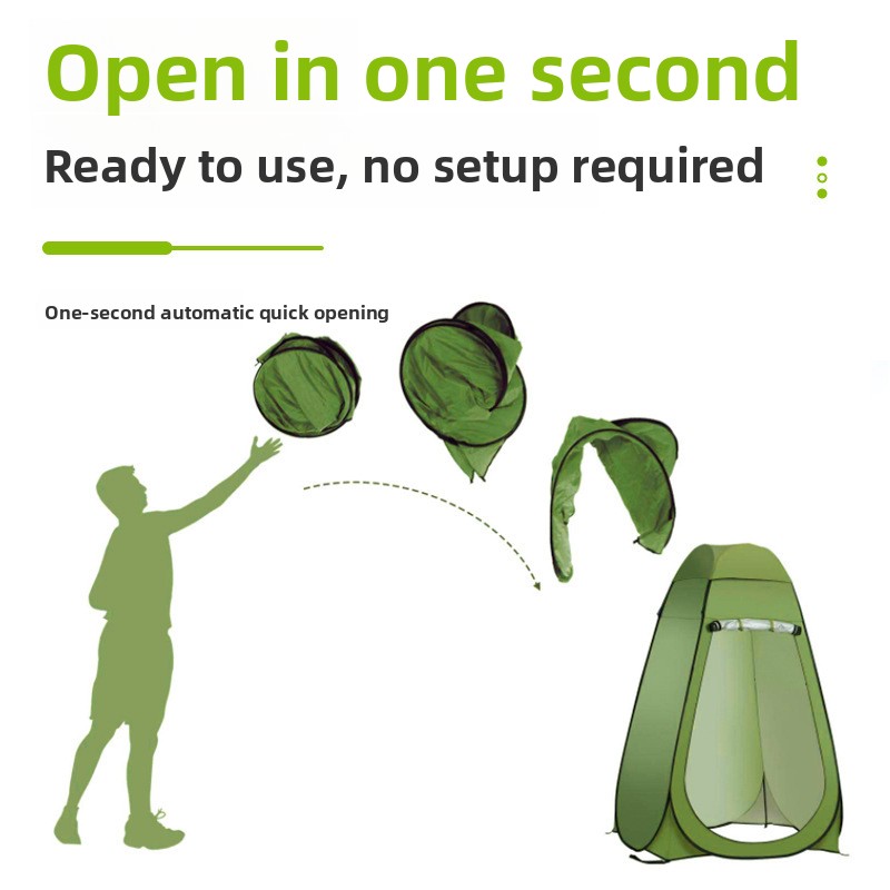 Auto Pop Up Single Layer Priva - Outdoor Camping Toilet Tent ulasan dan harga