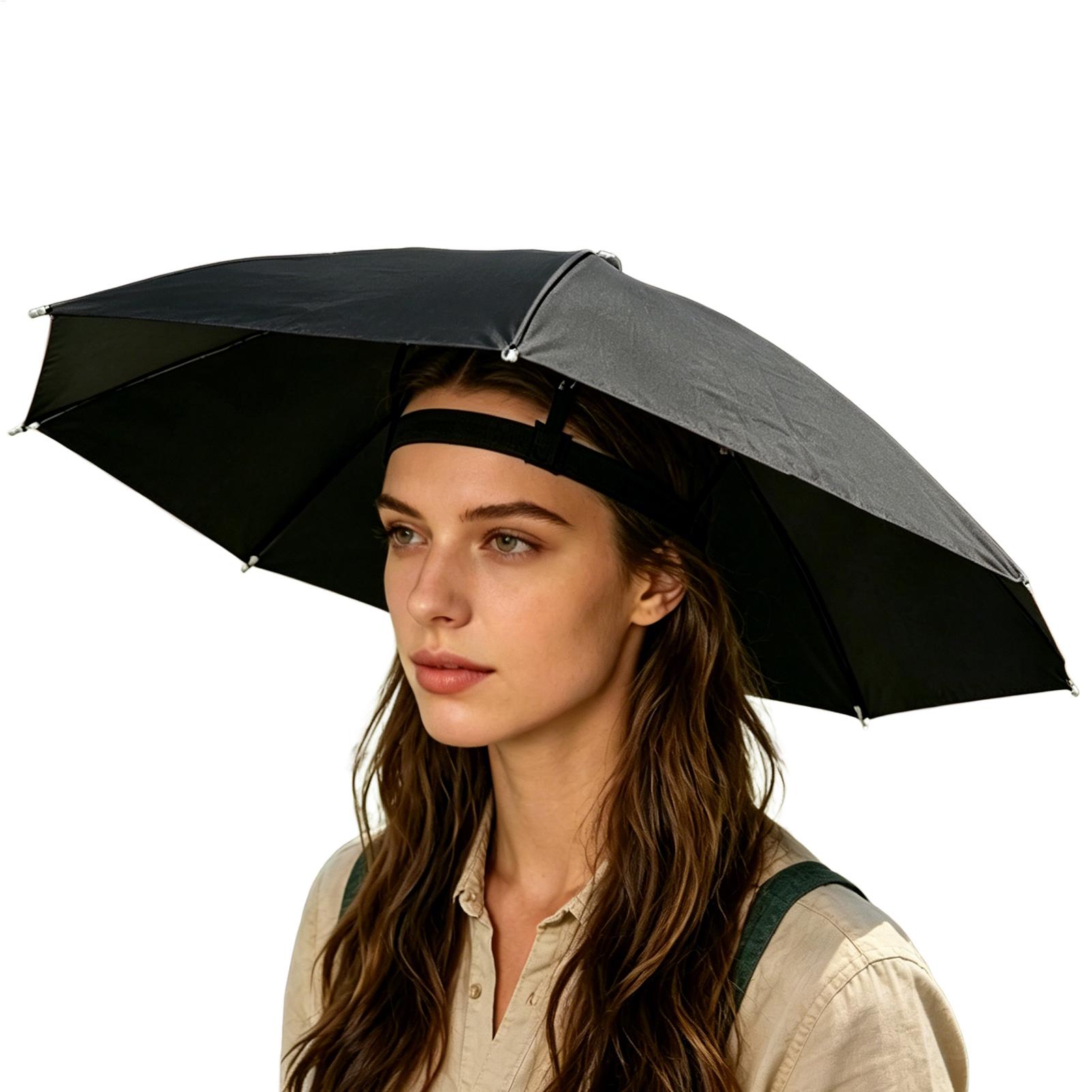 Folding Umbrella Hat Waterproo - Outdoor Camping Umbrella ulasan dan harga
