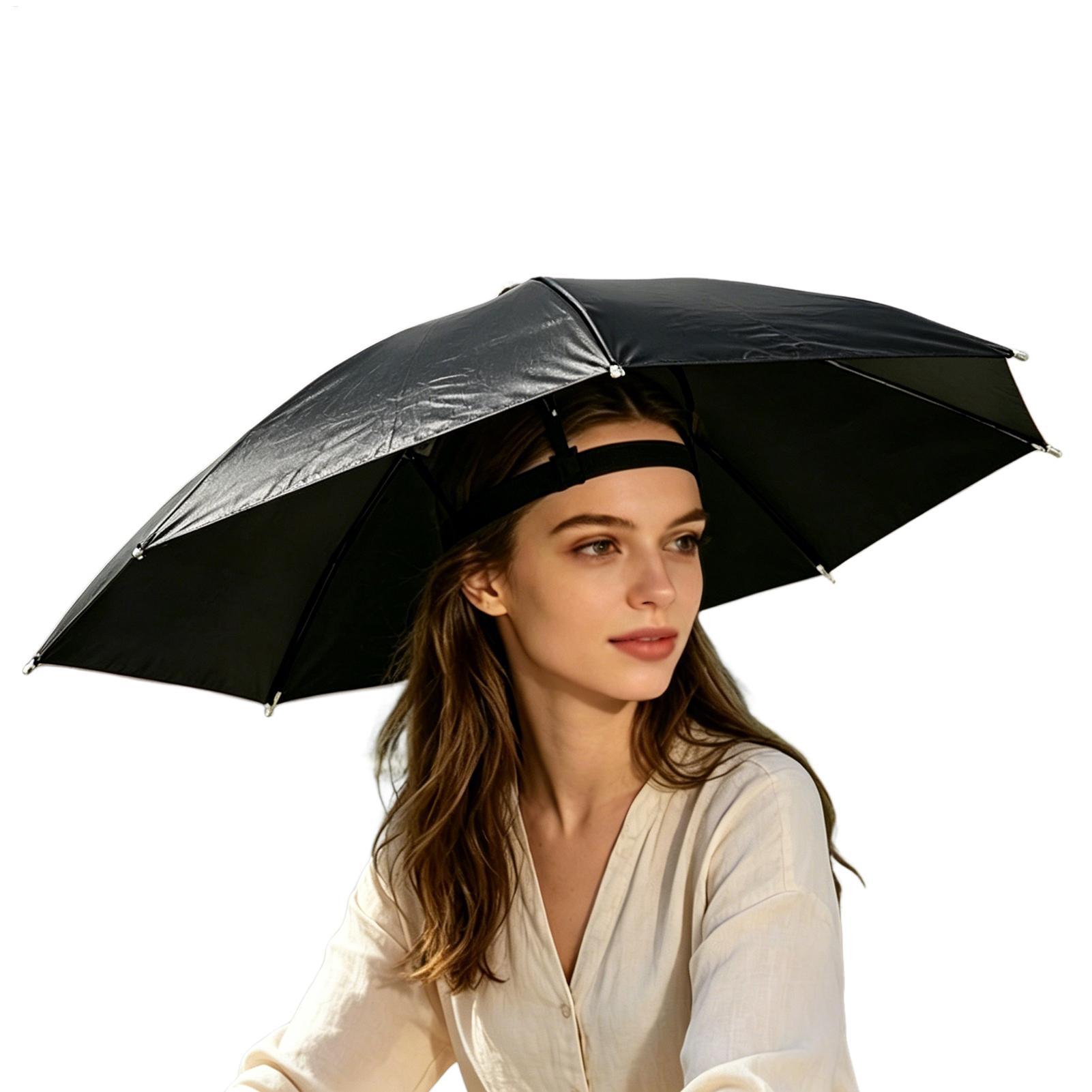Folding Umbrella Hat Waterproo - Outdoor Camping Umbrella ulasan dan harga